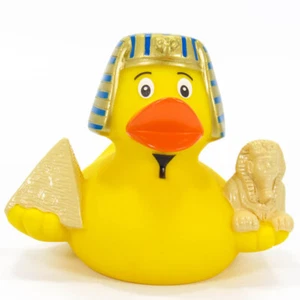 Pato de goma rey egipcio Tut - Imagen 1 de 2