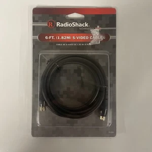 RADIO SHACK 6FT. S-Video Cable Interconnect TV’s VCR’s Satellite A/V Receiver - Picture 1 of 2