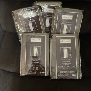 5 Allen + Roth 50in. x 96in. Brown Single Curtains Panel Color - Picture 1 of 6