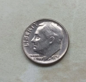 ROOSEVELT DIME 1975 - NO MINT MARK ERRORS - Picture 1 of 8