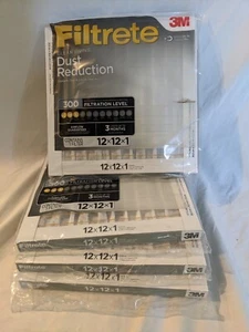 Filtrete 12x12x1 Air Filter, MPR 300, Clean Living Basic Dust, 4 pack - Picture 1 of 3