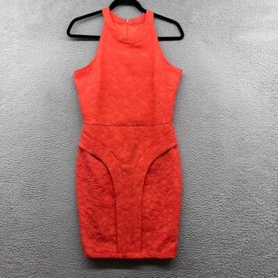 Vestido Vaino Kardashian Colección Mujer Naranja Sin Mangas Cremallera Espalda Talla M Foto 1 de 4