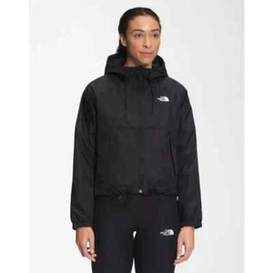 THE NORTH FACE Women's Antora Rain Jacket sz 1X Black Hoodie Windproof NWT XL - Picture 1 of 11