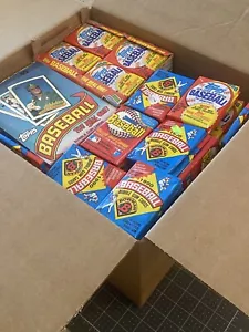 300 confezioni di carte da baseball in cera, lamina e violoncello mai aperte 1987-1991 - Foto 1 di 4