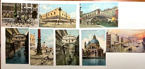 8 circa 1910 postcards or Venice, Italy; colors still bright - Picture 1 of 10