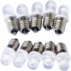 10Pcs E10 Screw DC12V Warm White Spot Led Bulb Light Lamps +10Pcs E10 Base (DC12 - Picture 1 of 12
