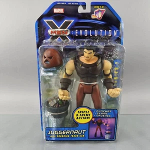 X-MEN Evolution JUGGERNAUT Figure Crushing Trash Can ToyBiz 2001 MOC NEW - Picture 1 of 9