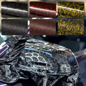 Forged Carbon 3D Ultra Glanz Folie selbstklebende Carbonfolie Auto Blasenfrei - Bild 1 von 17