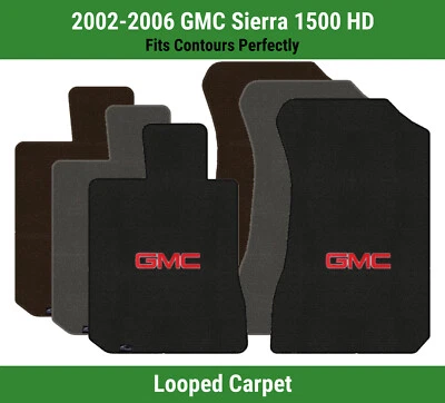 Tapetes carpete dianteiro Lloyd Classic loop para '02-06 GMC Sierra 1500 HD com vermelho GMC 1 - Imagem 1 de 4
