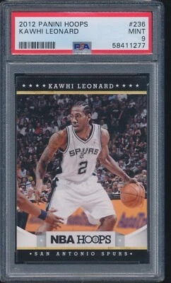 2012-13 Panini NBA Hoops Rookie #236 Kawhi Leonard RC PSA 9 Mint - Image 1 of 2
