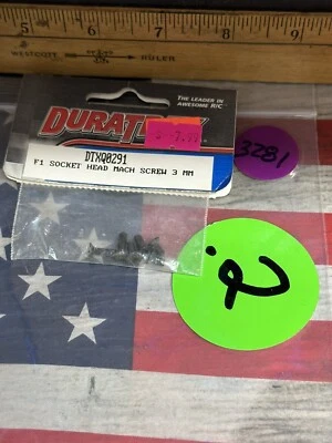 DURATRAX DTXQ0291 F1 SOCKET HEAD MACH SCREW 3MM X 6pc. - Image 1 of 4