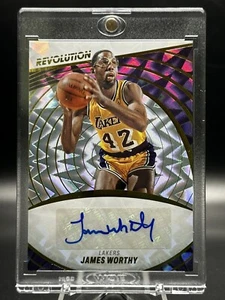 2022-23 Panini Revolution Auto Fractal James Worthy #A-JWT Auto Salón #21/100 - Imagen 1 de 9