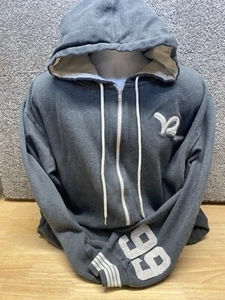 Rocawear Hoodie Mens XXXL Charcoal Gray Spellout Hip Hop Rap Streetwear Y2K - Picture 1 of 13