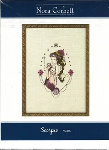 Nora Corbett Scorpio  Zodiac Girls Cross Stitch Chart - Picture 1 of 2