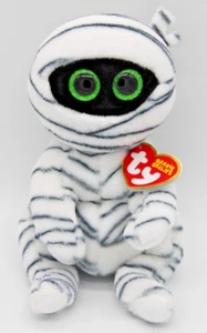 Ty Beanie Baby Bellies TATTERS the Halloween White Mummy (6 Inch) 2022 EXC MWMTs - Picture 1 of 17