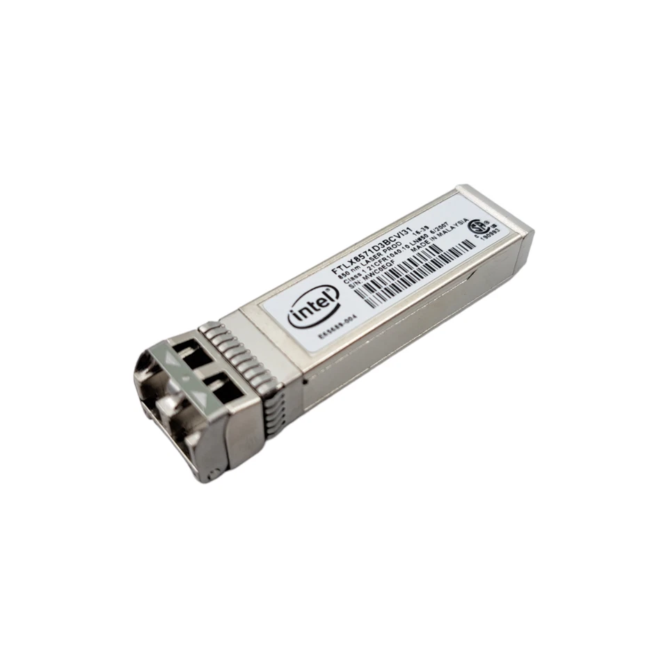 Intel FTLX8571D3BCVI31 10GBase-SR 10Gbps SFP+ Multi-Mode Transceiver Module - Bild 1 von 1