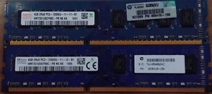 Hynix 8GB (2 X 4GB) 2RX8 PC3-10600U DDR3 1333MHz DIMM 240PIN Desktop RAM Memory - Picture 1 of 2