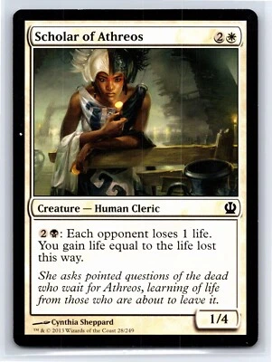 2013 MTG - Scholar of Athreos Theros Regular 28/249 - Image 1 of 2
