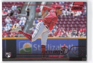 2022 Stadium Club Hunter Greene Red Foil RC Rookie #133 - Picture 1 of 2