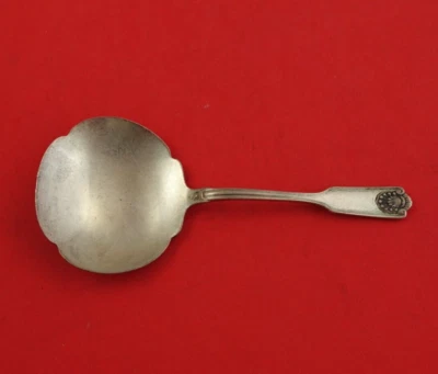 Fiddle Shell by Frank Smith Sterling Silver Nut  Spoon Solid 4 3/4" Serving - Image 1 of 3