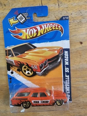 Hot Wheels '70 Chevelle SS WAGON, naranja; 2012 HW City Works Series 2/10 Foto 1 de 4