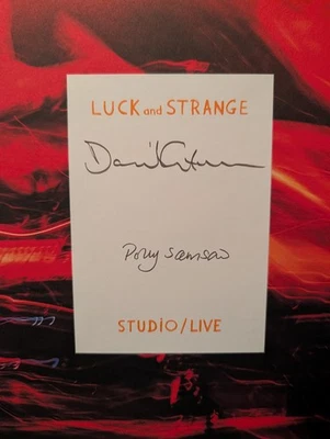 David Gilmour SIGNED BOOK Luck and Strange UK FIRST EDITION Hardcover