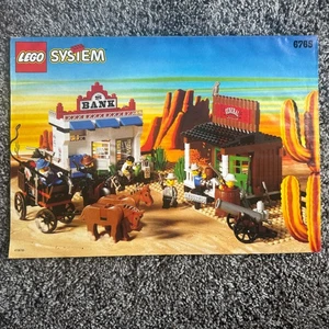 VINTAGE LEGO SYSTEM 6765 WILD WEST GOLD CITY JUNCTION -INSTRUCTION MANUAL ONLY - - Picture 1 of 2