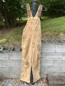 Vintage Carhartt 1989 100 Anniversary Pair 6FB Bibs Double Knee 32x32 Distressed - Bild 1 von 15