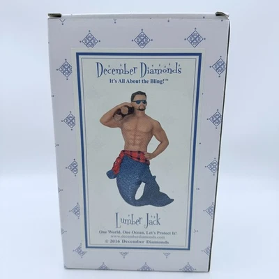 Rare December Diamonds Lumber Jack Merman Ornament 2016 New in Box - Retired - Image 1 of 2
