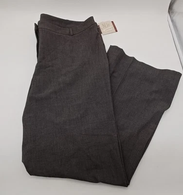 Pantalones de traje para mujer Sears Signature Fit gris carbón, talla 18w. D2301 Foto 1 de 4