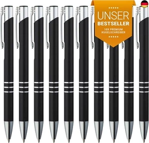 GIMEI® Metall Kugelschreiber 10 Stück | Premium Kugelschreiber Set Hochwertig, K - Bild 1 von 8