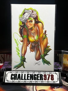 ROGUE Savage Land #5 - E J. Scott Campbell SIGNED w/ COA + Toploader #123 - Picture 1 of 2