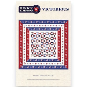 Patrón de edredón Victorious 75" x 75" de Laurie Simpson para Minick & Simpson MS2002 - Imagen 1 de 5