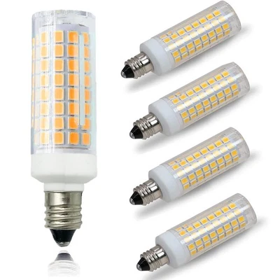 [Pack of 5] E11 LED Light Bulb 7W Dimmable Mini Candelabra Base 75W Halogen E... - Image 1 of 4