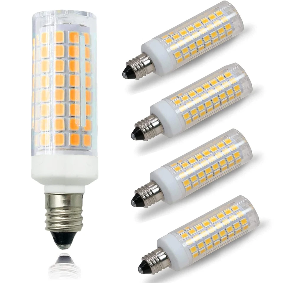 [Pack of 5] E11 LED Light Bulb 7W Dimmable Mini Candelabra Base 75W Halogen E... - Image 1 of 4