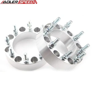 2PCS Wheel Spacer Adapters 2" Thick /8x170 to 8x170 /14x1.5 Studs /130mm Center - Picture 1 of 4