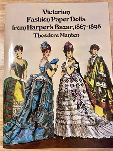 VTG 1977 Victorian Fashion Paper Dolls Harper's Bazar 1867-1898 Theodore Menten - Picture 1 of 18