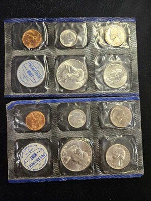 1960 Mint Set Philadelphia coins ONLY!!! 10 coins total with 90% silver - Image 1 of 4