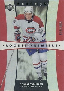 2005-06 UPPER DECK TRILOGY ANDREI KOSTITSYN ROOKIE PREMIERE /999 272 CANADIENS - Picture 1 of 1