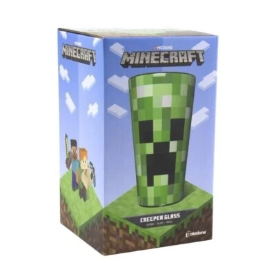 Minecraft Creeper Glass. New. Official Licenced product. Gift Boxed.