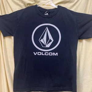 Vintage Volcom Logo Black T-Shirt Youth Size Medium - Bild 1 von 11
