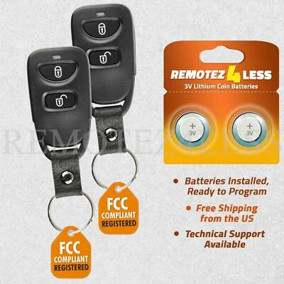 2 For 2014 2015 2016 2017 Hyundai Accent Keyless Entry Remote TQ8RKE-4F14 - Image 1 of 4