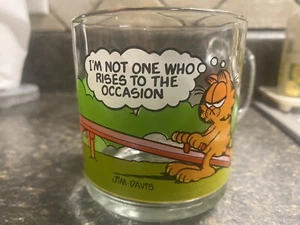 Vintage McDonald's Garfield theme glass cup/coffee mug - Picture 1 of 2