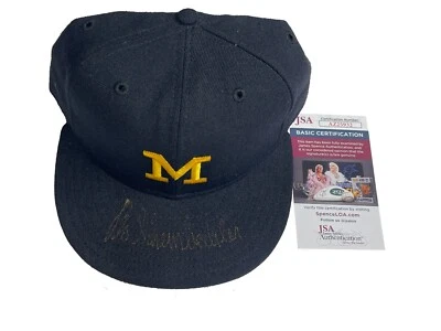Bo Schembechler Signed Vintage Block M Michigan Wolverines Hat JSA COA - Image 1 of 2