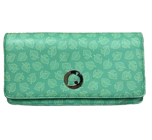 Nintendo Switch Case Animal Crossing Sling Bag Magnetverschluss Blätter Teal * - Bild 1 von 15