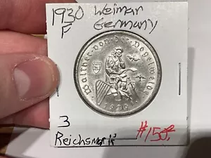 Germany 1930 F 3 Mark Vogelweide AU+ - Picture 1 of 6