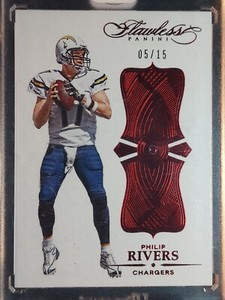2016 Panini Flawless Phillips Rivers Ruby /15 #65 Chargers