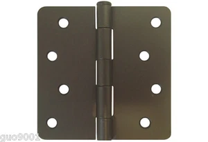 Öl eingerieben Bronze 4" x 4" mit 1/4 Radius Ecke Außentürscharnier US10B 4 Zoll - Bild 1 von 2