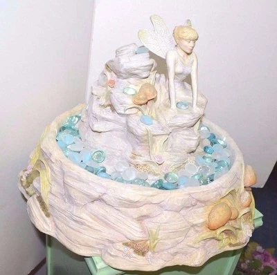 NEW TABLETOP Water WATERFALL Indoor FOUNTAIN Garden FAIRY POND United Designs - Image 1 of 4