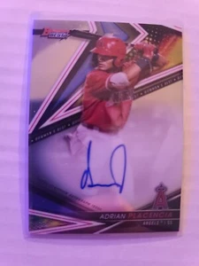 2022 Bowman's Best Autograph Adrian Placencia #B22-AP Auto Los Angeles Angels - Picture 1 of 2